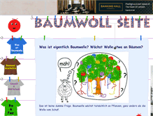 Tablet Screenshot of baumwoll-seite.de
